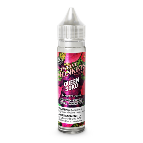 Twelve Monkeys *ONLINE CLEARANCE SALES ONLY* Pacific Smoke 60mL / 6mg / Queen Soko 19.99  Vape Cloud