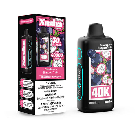 Nasha 40K Disposable Vape | Vape Cloud Canada 1DISTRO Blueberry Dragonfruit 36.99  Vape Cloud