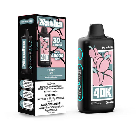 Nasha 40K Disposable Vape | Vape Cloud Canada 1DISTRO Peach Ice 36.99  Vape Cloud