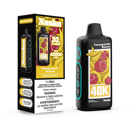 Nasha 40K Disposable Vape | Vape Cloud Canada 1DISTRO Pomegranate Banana 36.99  Vape Cloud