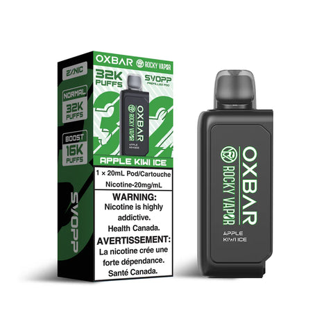 OxBar Svopp 16K pods - *ONLINE CLEARANCE SALE ONLY* Nimbus Distro Apple-Kiwi-Ice 9.99  Vape Cloud