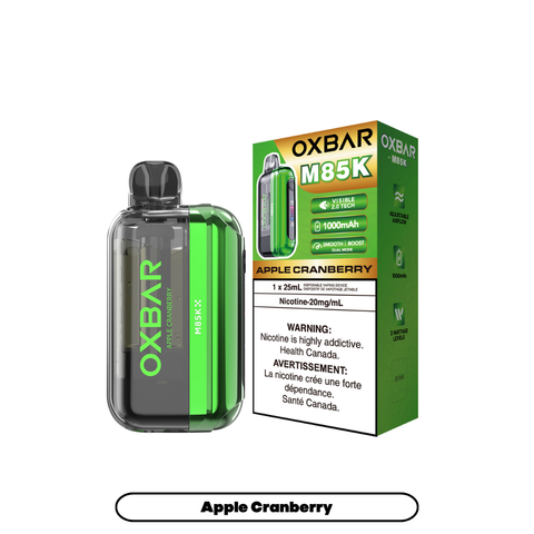 Oxbar M85K | Vape Cloud Canada Nimbus Distro Apple Cranberry 45.99  Vape Cloud