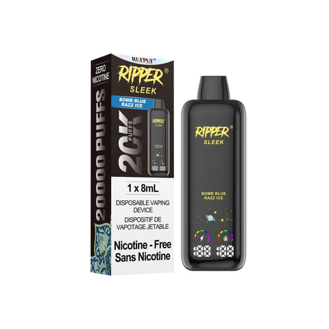 Ripper SLEEK Zero Nic Disposable (20k Puff) 0 mg | Vape Cloud Canada Ripper SLEEK Zero Nic Disposable (20k Puff) 0 mg | Vape Cloud Canada