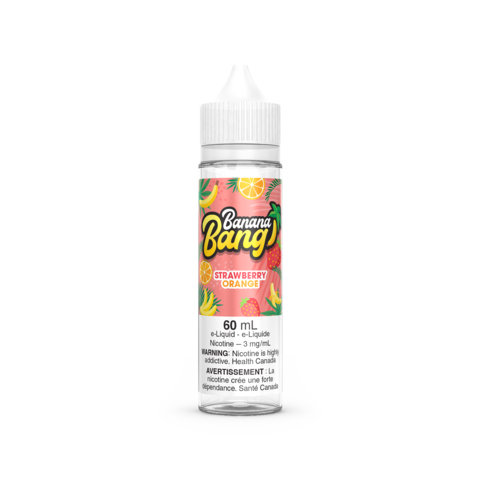 Banana Bang Ice Freebase - Strawberry Orange (60mL) | Vape Cloud Canada