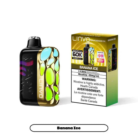 Linvo Rave 60K Pro Disposable Nimbus Distro Banana-Ice 41.99  Vape Cloud