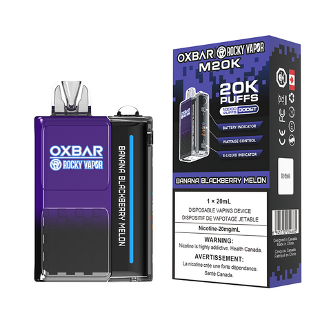 OxBar M20K | Vape Cloud Canada Nimbus Distro 20mg ON Tax / Banana Blackberry Melon 41.99  Vape Cloud