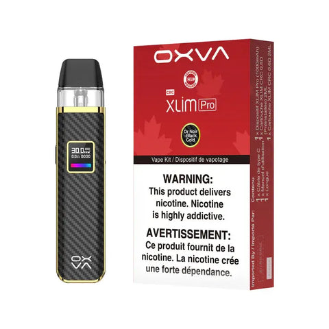 OXVA XLIM PRO POD KIT [CRC] Nimbus Distro Black-Gold 27.50  Vape Cloud
