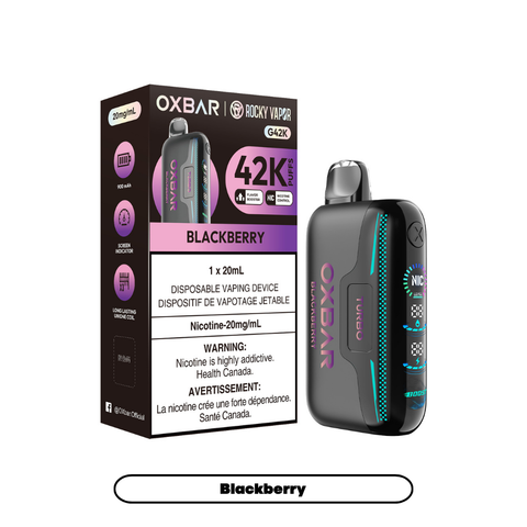 Rocky Vapor Oxbar G42K | Vape Cloud Canada Nimbus Distro 20mg ON Tax / Blackberry 41.99  Vape Cloud