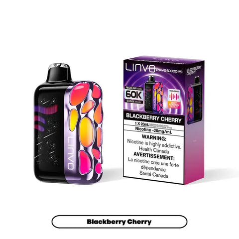 Linvo Rave 60K Pro Disposable Nimbus Distro Blackberry-Cherry 41.99  Vape Cloud