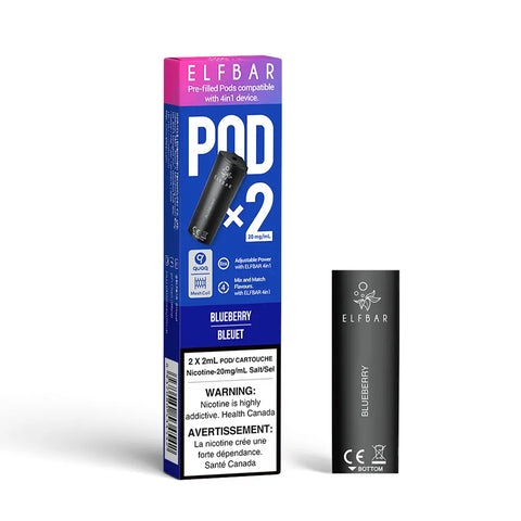 Elf Bar 4In1 Pod System | Vape Cloud Canada Smoke Arsenal 20mg ON Tax / Blueberry 14.99  Vape Cloud