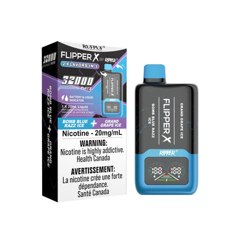 FLIPPER X Disposable - 32K GCore Bomb-blue-razz-ice 35.00  Vape Cloud
