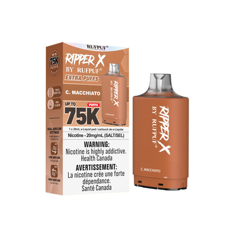 Ripper X 75k Pods | Vape Cloud Canada GCore C. Macchiato 34.99  Vape Cloud