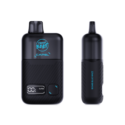 CAPSL AFX30 Disposable Vape by Flavour Beast Bomb Blue Razz
