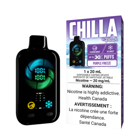 Chilla by Zilla -  Purple Freeze | Vape Cloud Canada Valor    Vape Cloud