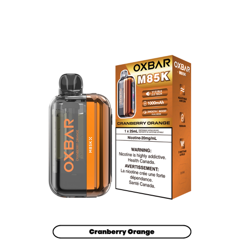 Oxbar M85K | Vape Cloud Canada Nimbus Distro Cranberry Orange 45.99  Vape Cloud