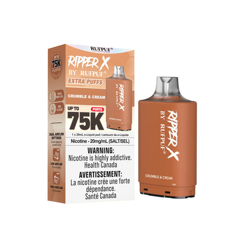 Ripper X 75k Pods | Vape Cloud Canada GCore Crumble and Cream 34.99  Vape Cloud