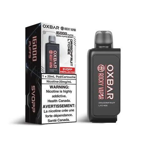 OxBar Svopp 16K pods - *ONLINE CLEARANCE SALE ONLY* Nimbus Distro Dragonfruit-Lychee 9.99  Vape Cloud