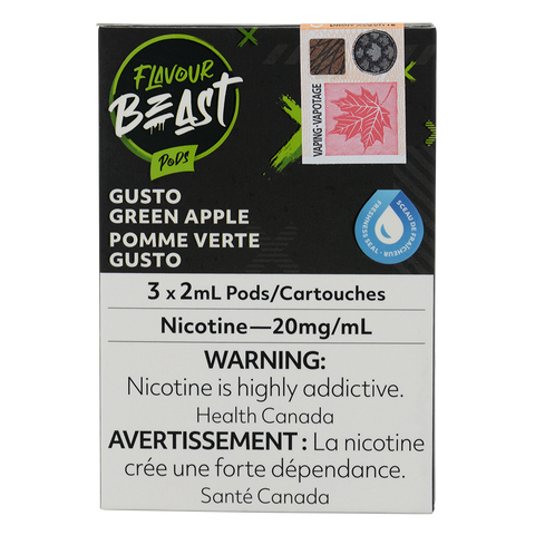Pre-filled Flavour Beast S Pods pack by Pacific Smoke, designed for vape devices, with colorful packaging and sleek pod design.