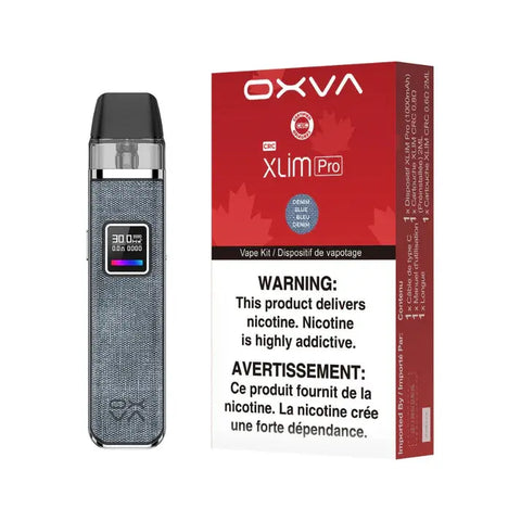 OXVA XLIM PRO POD KIT [CRC] Nimbus Distro Denim-Blue 27.50  Vape Cloud