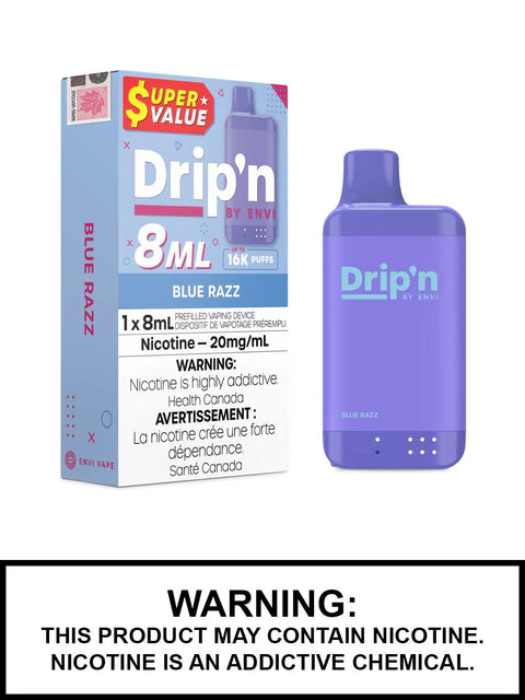Drip'n by Envi 8ml Disposable | Vape Cloud Canada Pacific Smoke Blue-Razz 26.99  Vape Cloud