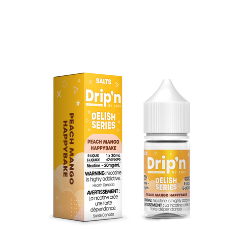 Drip'n by Envi Delish E-Liquid | Vape Cloud Canada Pacific Smoke 20mg ON Tax / Peach Mango Happybake 35.99  Vape Cloud