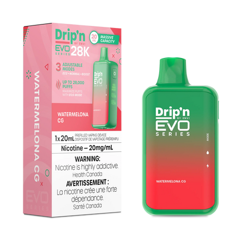 Drip'n EVO 28K | Vape Cloud Canada Pacific Smoke 20mg ON Tax / Watermelona CG 41.99  Vape Cloud