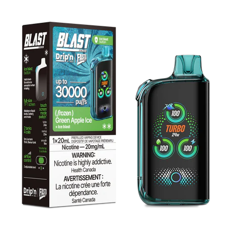 Drip'n by Envi Fasta Blast 30k - Green Apple Ice | Vape Cloud Canada