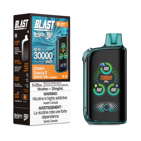 Drip'n by Envi Fasta Blast 30k - Snazzy S Storm Ice | Vape Cloud Canada