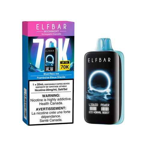 Elf Bar MoonNight 70k | Vape Cloud Canada Smoke Arsenal Blue Razz Ice 38.99  Vape Cloud