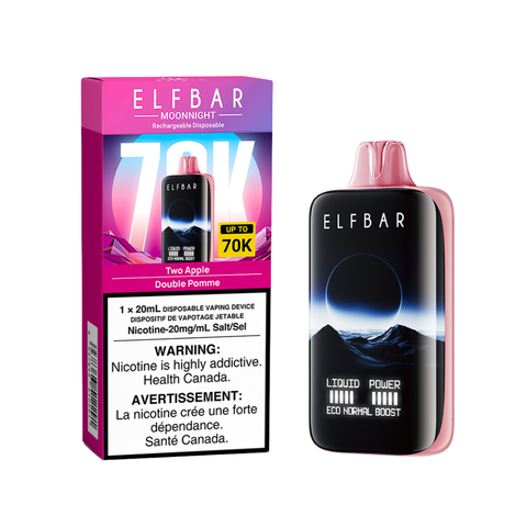 Elf Bar MoonNight 70k | Vape Cloud Canada Smoke Arsenal 20mg ON Tax / Two Apple 38.99  Vape Cloud