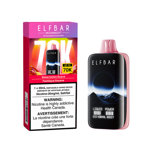 Elf Bar MoonNight 70k | Vape Cloud Canada Smoke Arsenal 20mg ON Tax / Watermelon Guava 38.99  Vape Cloud