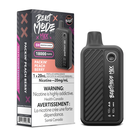 Flavour Beast - Beast Mode Max 18k | Vape Cloud Canada Pacific Smoke 20mg ON Tax / Packin' Peach Berry 41.99  Vape Cloud