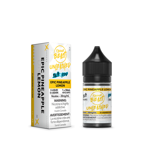 Flavour Beast Unleashed Sippin Nic Salt 30ml Pacific Smoke 30ml / 10mg ON Tax / Epic Pineapple Lemon Iced 33.99  Vape Cloud