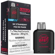 Level X 7K - Flavour Beast - Sic Strawberry Iced | Vape Cloud Canada