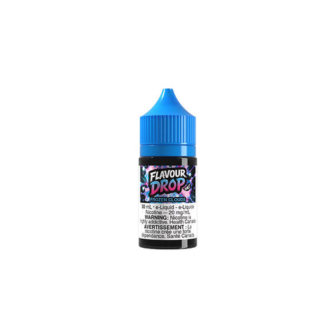 Valor Flavour Drop Salt Nic E-Liquid 30mL bottle with Frosted Clouds flavor, featuring a sleek packaging design.