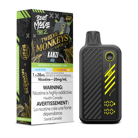 Flavour Beast Beast Mode Max 2 50K | Online Pricing Pacific Smoke 20mg/mL / Kanzi - Twelve Monkeys Series 33.99  Vape Cloud