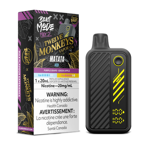 Flavour Beast Beast Mode Max 2 50K | Online Pricing Pacific Smoke 20mg/mL / Matata - Twelve Monkeys Series 33.99  Vape Cloud