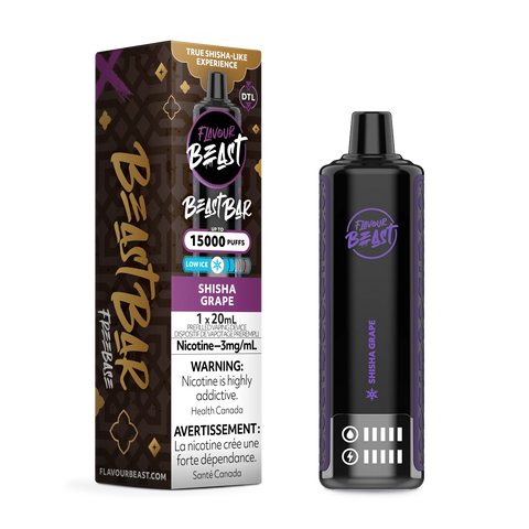 Flavour Beast - Beast Bar - Shisha Grape | Vape Canada - Vape Vape Cloud Flavour Beast - Beast Bar - Shisha Grape | Vape Canada - Vape Vape Cloud