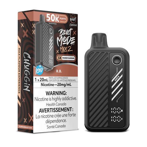 Pacific Smoke Flavour Beast Beast Mode Max 2 50K disposable vape with sleek design and label, showcasing its portable, high-capacity vaporizer.