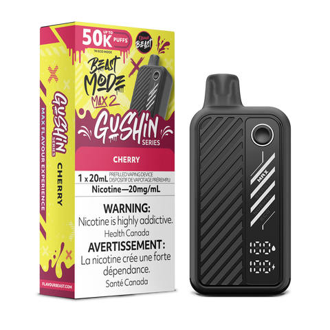 Flavour Beast Beast Mode Max 2 50K | Online Pricing Pacific Smoke 20mg/mL / Gushin' Cherry 33.99  Vape Cloud