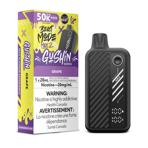 Flavour Beast Beast Mode Max 2 50K | Online Pricing Pacific Smoke 20mg/mL / Gushin' Grape 33.99  Vape Cloud