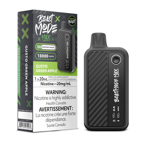 Flavour Beast - Beast Mode Max 18k | Vape Cloud Canada Pacific Smoke 20mg ON Tax / Gusto Green Apple 41.99  Vape Cloud