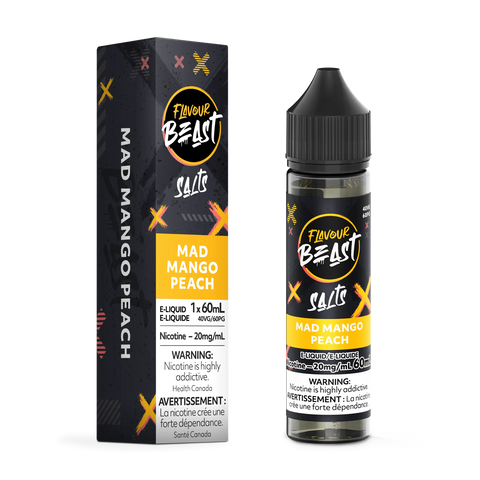 Flavour Beast E-Liquid - Mad Mango Peach (60mL) Pacific Smoke    Vape Cloud