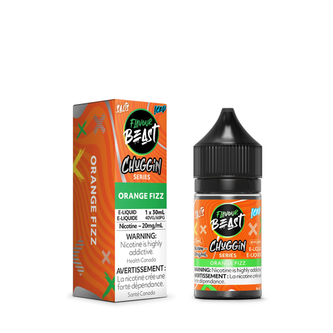Flavour Beast Chuggin Nic Salt - Orange Fizz Iced (30mL) | Vape Cloud Canada Pacific Smoke 10mg ON Tax 33.75  Vape Cloud