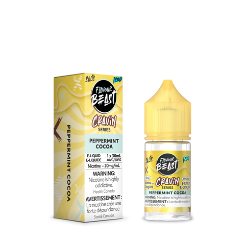 Flavour Beast Cravin' Nic Salt - (30ml)| Vape Cloud Canada Pacific Smoke 20mg ON Tax / Peppermint Cocoa Iced 33.99  Vape Cloud