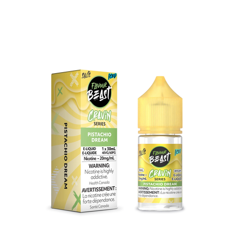 Flavour Beast Cravin' Nic Salt - (30ml)| Vape Cloud Canada Pacific Smoke 20mg ON Tax / Pistachio Dream Iced 33.99  Vape Cloud