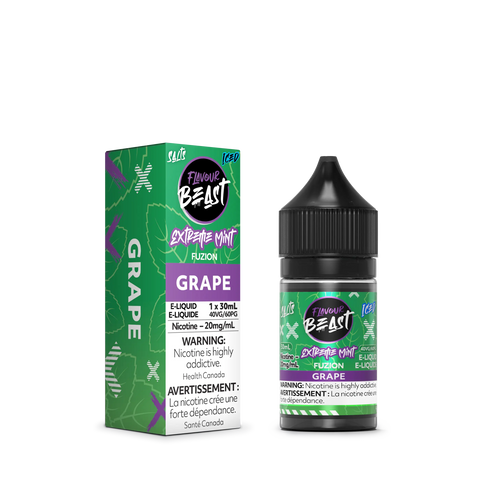 Flavour Beast Fuzion E-Liquid | Vape Cloud Canada Pacific Smoke 20mg ON Tax / Extreme Mint Fuzion Grape (ICED) 35.50  Vape Cloud