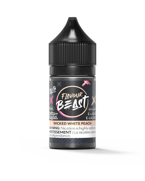 Flavour Beast Nic Salt 30mL | Vape Cloud Canada - Vape Cloud 10mg ON Tax / Wicked White Peach