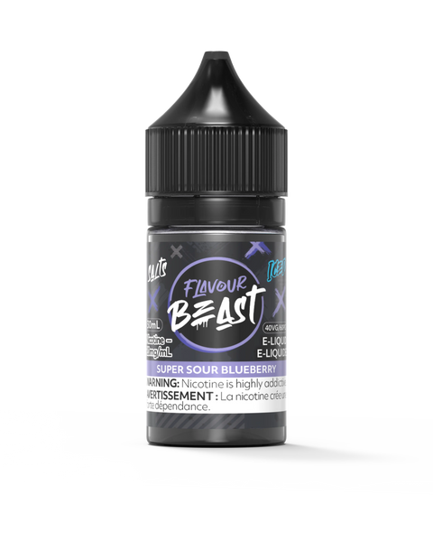 Flavour Beast Nic Salt 30mL | Vape Cloud Canada - Vape Cloud 10mg ON Tax / Super Sour Blueberry Iced