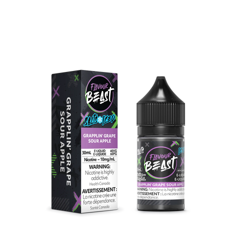 Flavour Beast Nic Salt *ONLINE CLEARANCE SALES ONLY* Pacific Smoke 10mg / Grapplin’ Grape Sour Apple 19.99  Vape Cloud